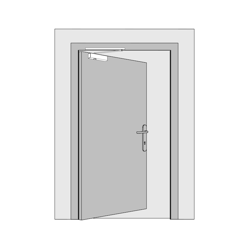 Door closer  GTS 640 G with sliding rail - 6