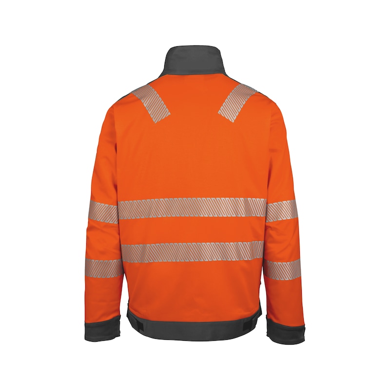 Neon high-visibility jacket, class 3 - WORK JACKET NEON ORANGE/GREY XXL