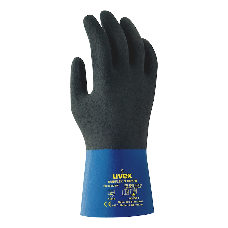 Chemical protective glove Uvex Rubiflex XG 27B - PROTGLOV-UVEX-RUBIFLEX-XG27B-60560-SZ8
