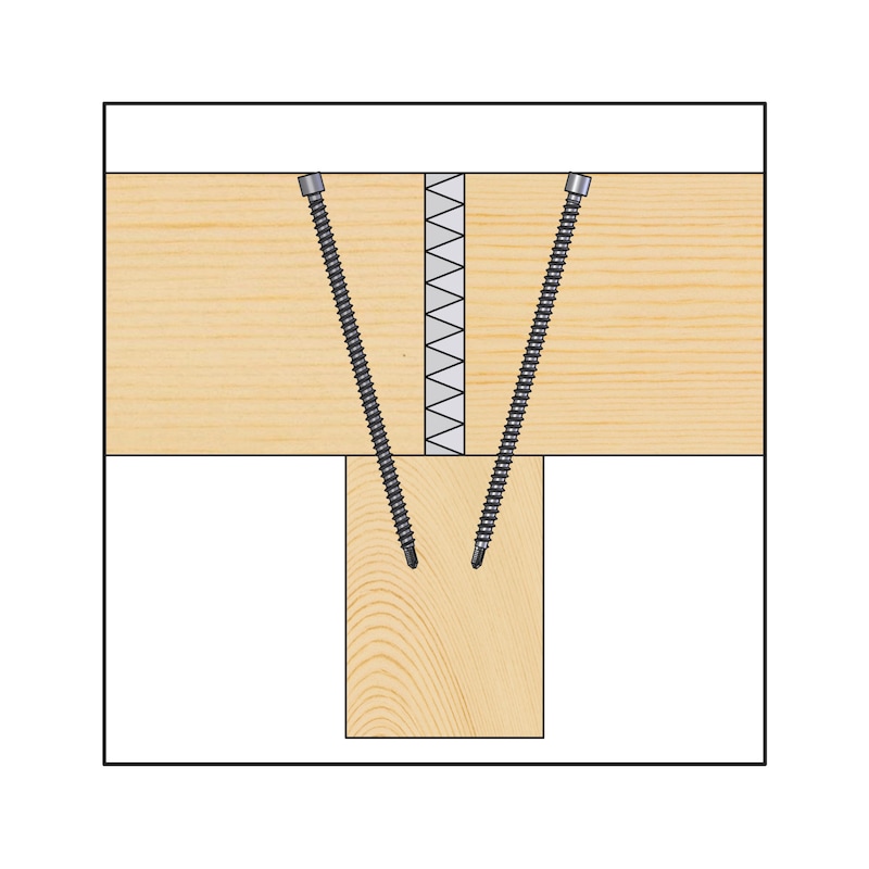 Vis à bois à pointe autoperceuse pour construction bois et renfort structurel ASSY<SUP>®</SUP>plus VG zingué FT tête fraisée - 9