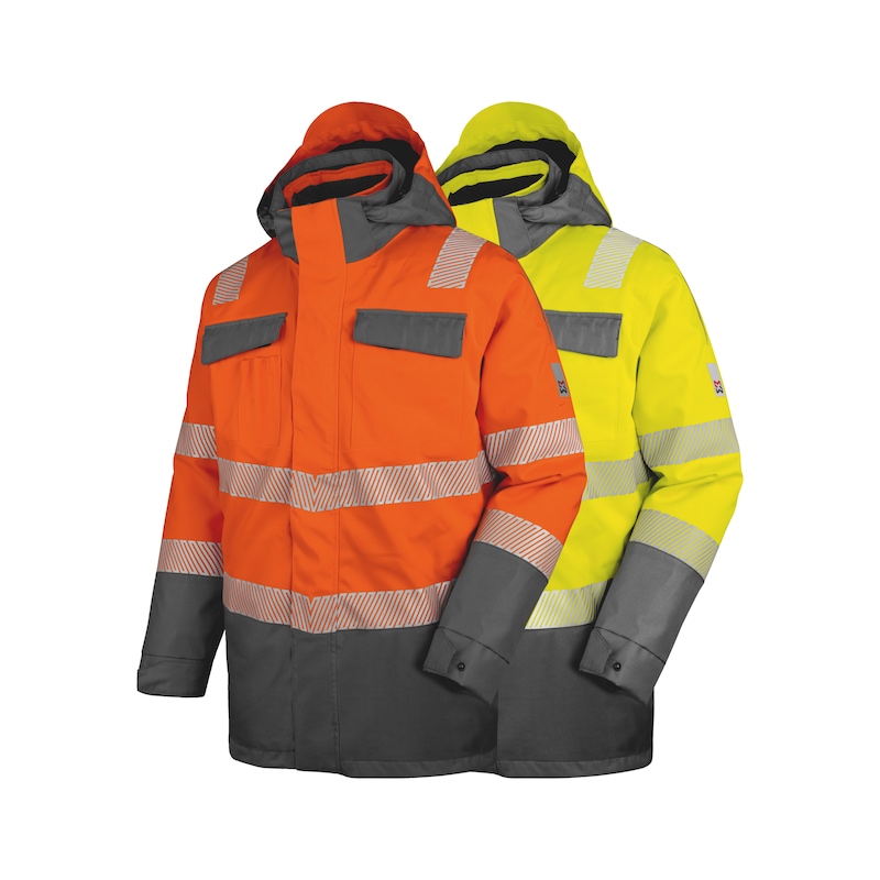 Neon high-visibility jacket, 3-in-1, class 3