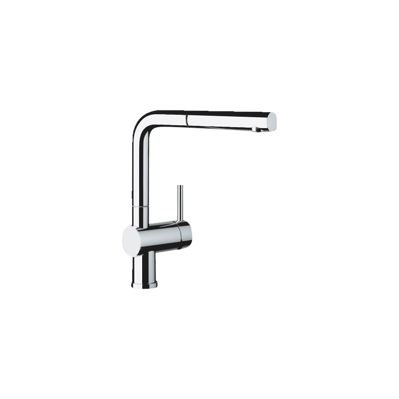 Blancolinus S single-lever mixer tap With swivel head and retractable spray head - 1