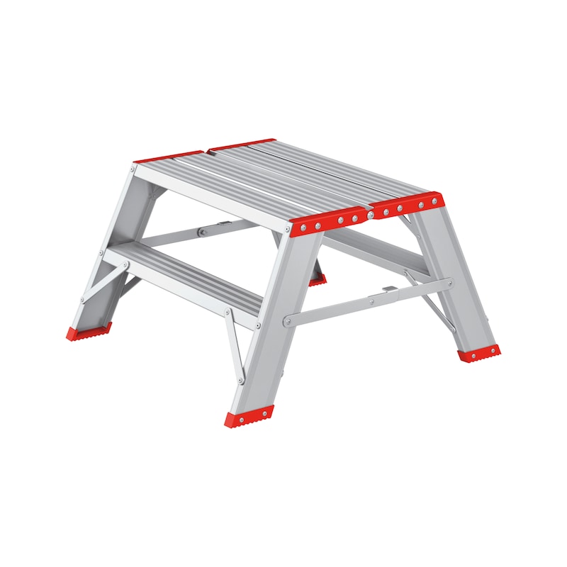 Aluminium step stool - LDRSTEP-ALU-2X2STEP