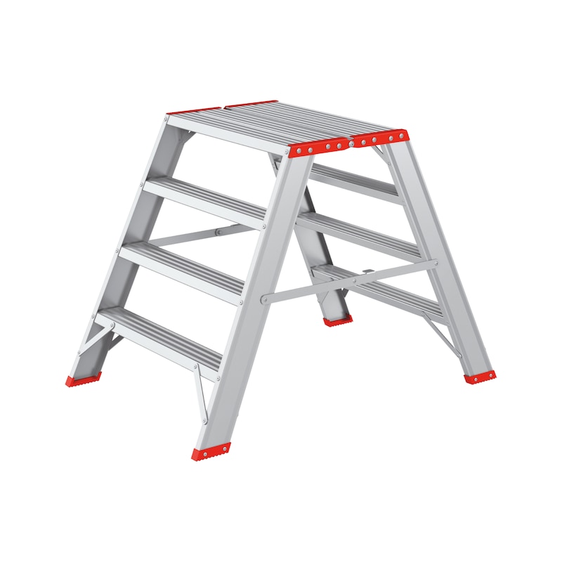 Aluminium step stool - LDRSTEP-ALU-2X4STEP