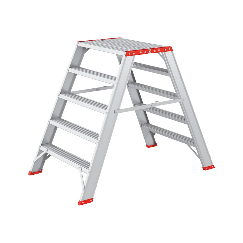 Aluminium step stool - LDRSTEP-ALU-2X5STEP
