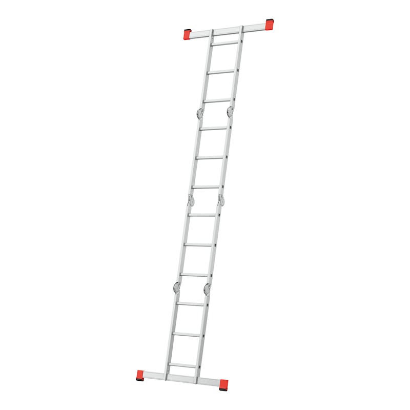 Multipurpose aluminium ladder - MULTIPURPLDR-PLTFORM-ALU-4X3RUNGS