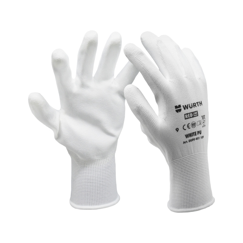 Protective glove White PU - 2