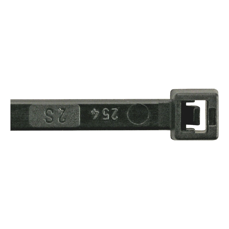 Fascetta serracavo standard con linguetta in plastica - FASCETTA CABLAGGIO NERA      2,5X135
