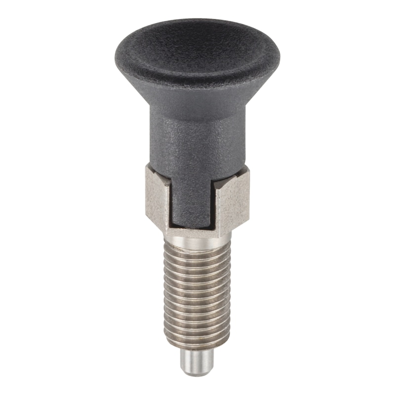 Locking bolt with locking groove and fine thread - 1