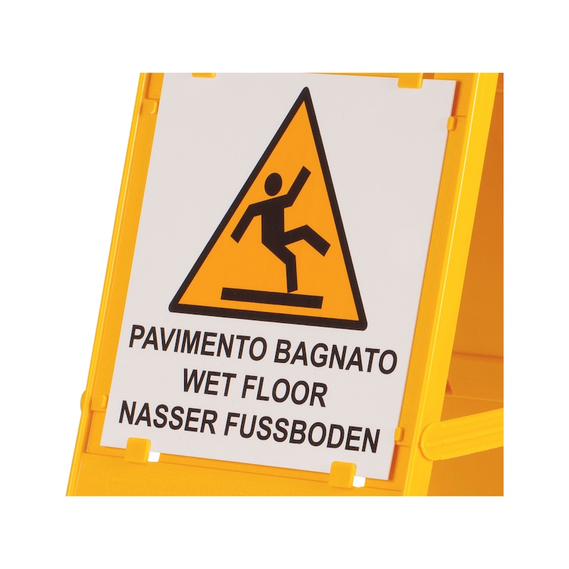 Safety sign for wet floor - WARNSIGN-AFRAME-(WET FLOOR)-670X320