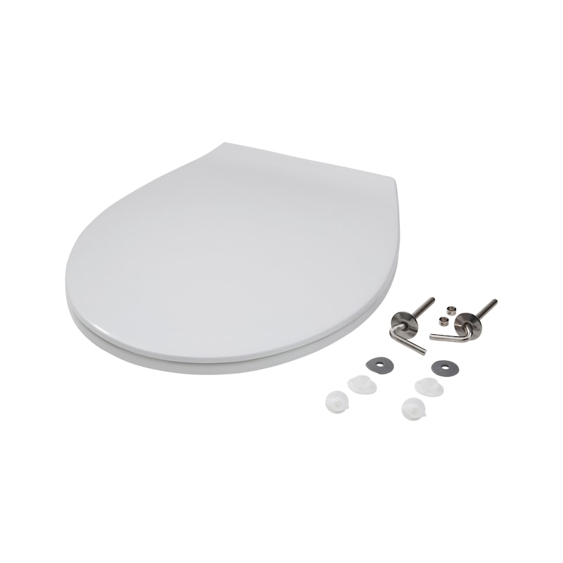 Toilet seat With stainless steel hinges - 1