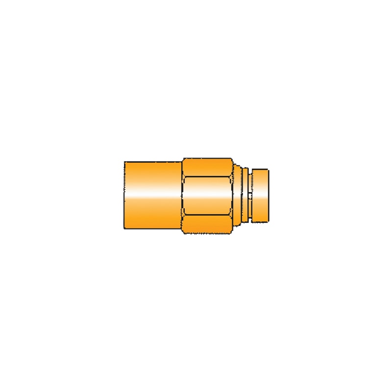 Push-in connector with NPTF female thread, brass - 2