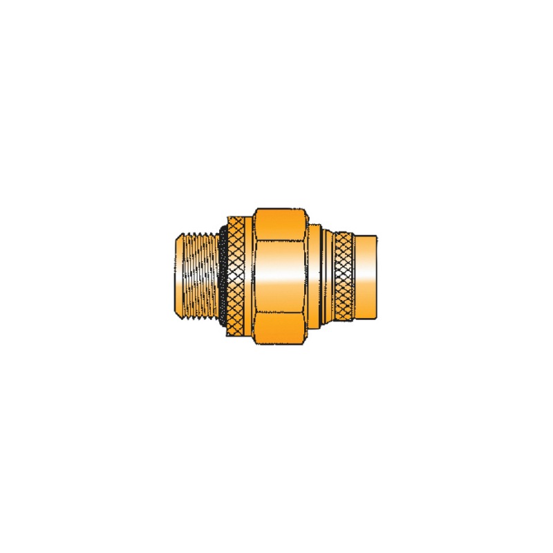 Plug connector metric pipe with male thread - 2