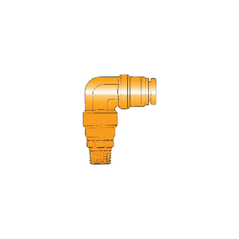 Angle connector with NPTF male thread - 2