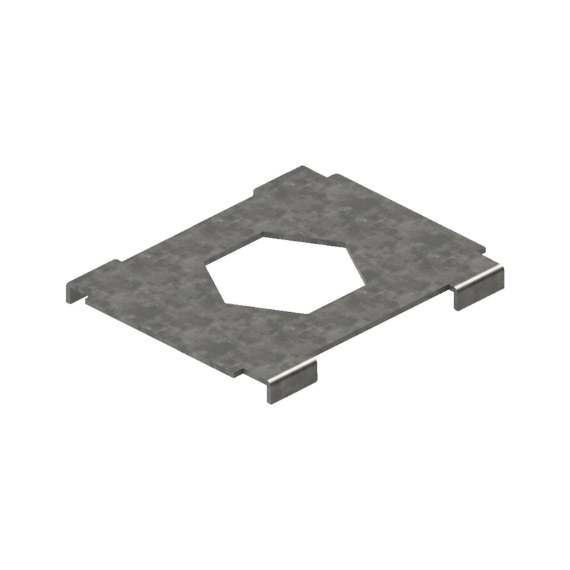 Securing plate DIN 3015-3, type VS, W.TEC series - 1