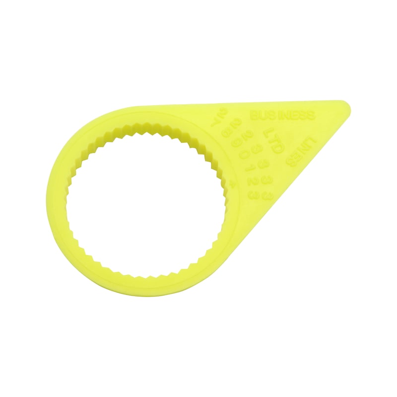 Checkpoint® Wheel Nut Indicator - SAFEDETR-YELLOW-FLUORES-W44MM-WS30MM