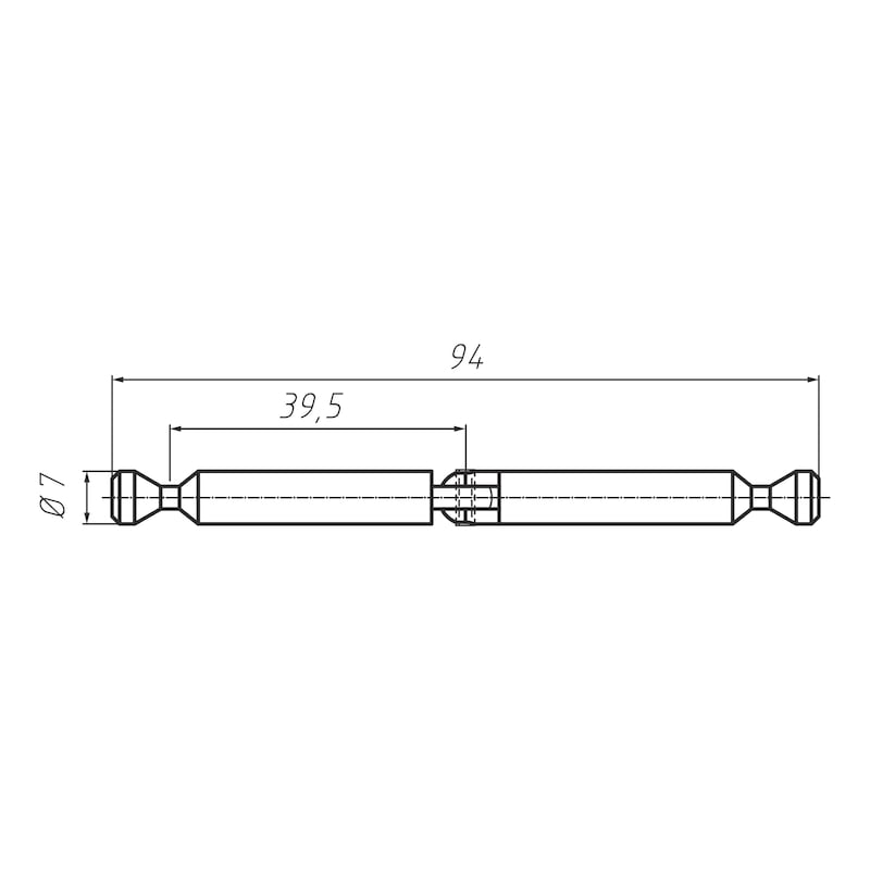 Mitre-joint bolt for furniture connector SE 15 - 2
