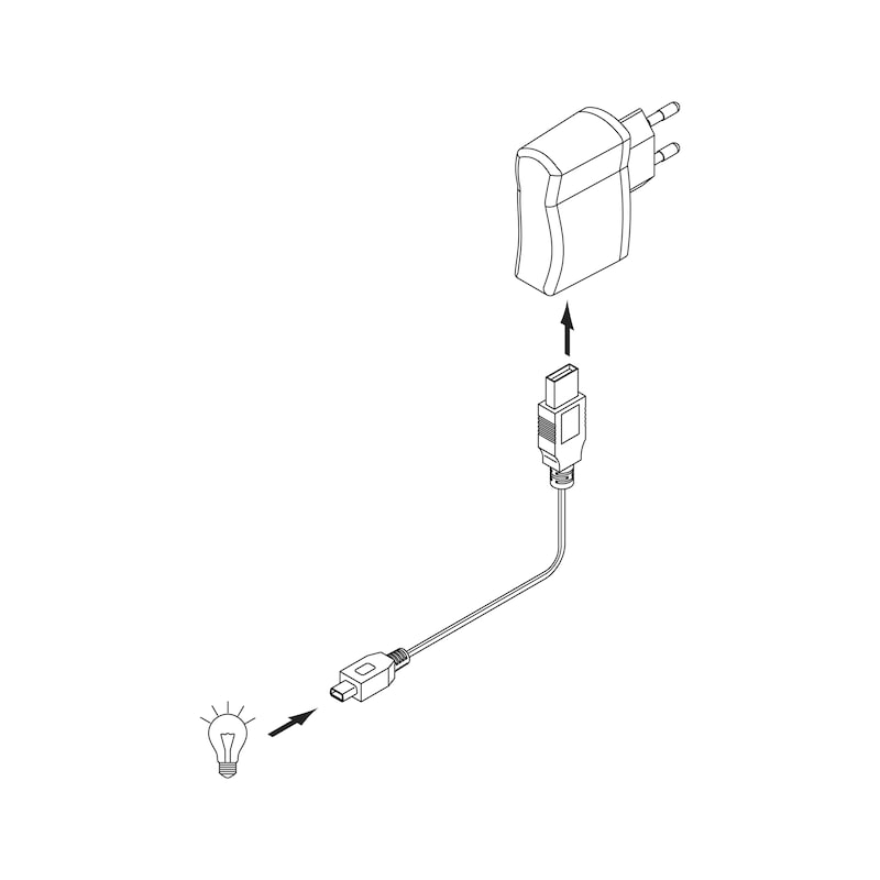 USB-Ladekabel für SL-12-1 - LADEADAPT-(F.SENSOLEUCHT-LED-SL12-1)-USB