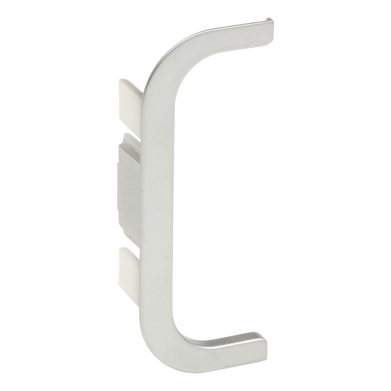 End cap For aluminium recessed handle, C shape, open, horizontal