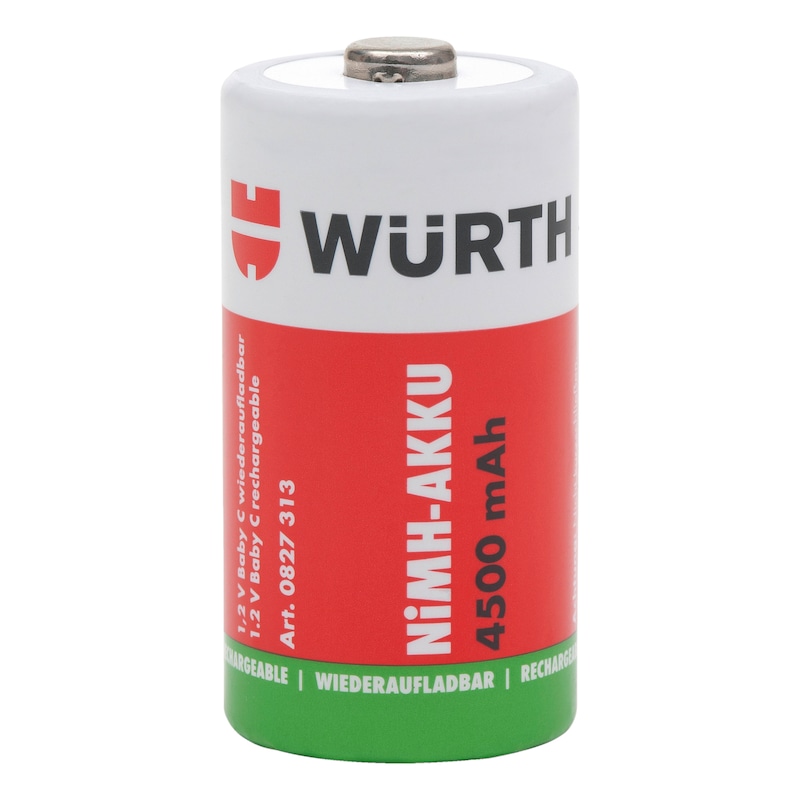 Batterie NiMH préchargée - PILE RECHARGEABLE-R14-4500MAH