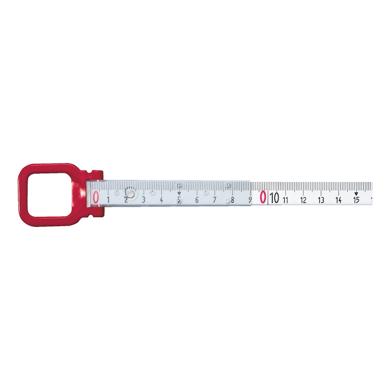 Steel tape measure with light metal frame - 2