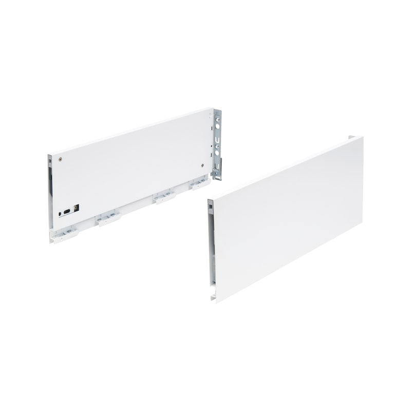 Vionaro H185 frame clear shape and 13 mm thin design - FRMSYS-VION-H185-SNOWWHITE-NL650MM