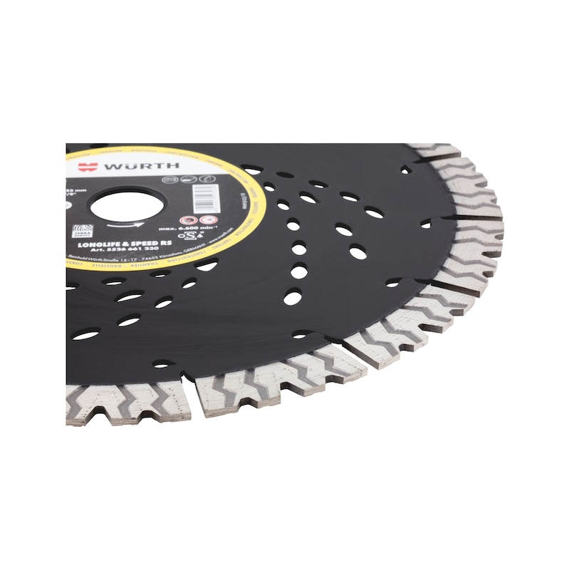 Diamond cutting disc Construction site Longlife & Speed RS - CUTDISC-DIA-LS-RS-CNST-BR20,0-D300MM