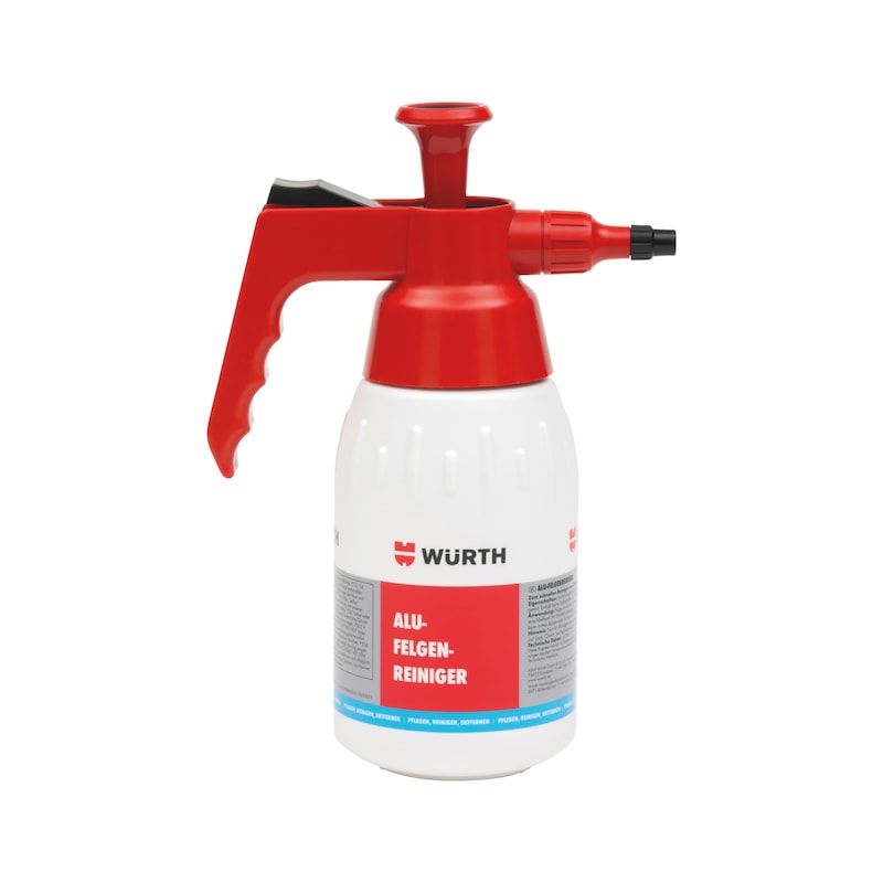 Product-specific pressure sprayer, unfilled - PUMPSPRBTL-WHEELCLEANER-EMPTY-1LT