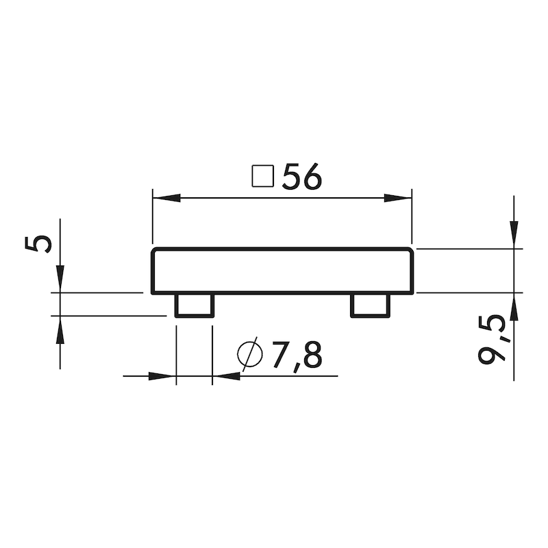 Dverová kľučka Rozetové kovanie ZD 39 - KLUCKA DVER. ZD39 BB (NI) MATNA