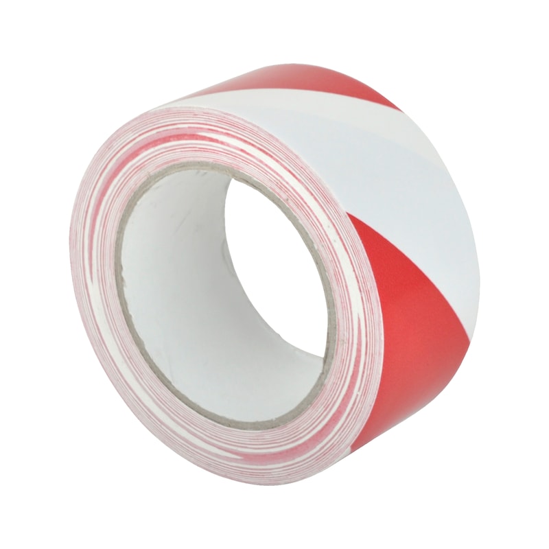 Warning marking adhesive tape - WARNTPE-SA-RED/WHITE-50MMX33M