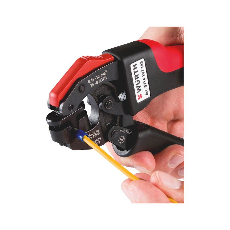 Crimping tool, compact 360° insertion - 3