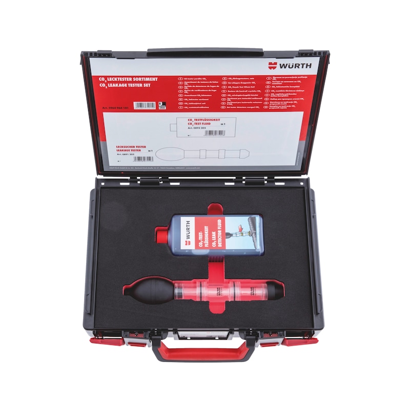 CO<SUB>2</SUB> leakage tester set 2 pieces in system case 4.4.1. - 1