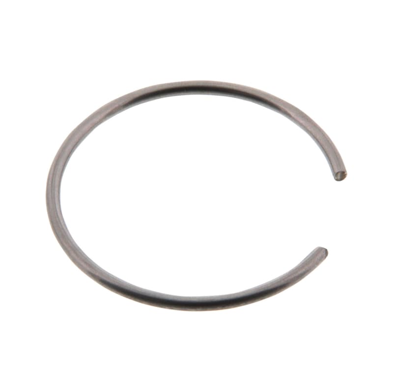 Round wire snap ring and snap ring groove for drill holes - 1
