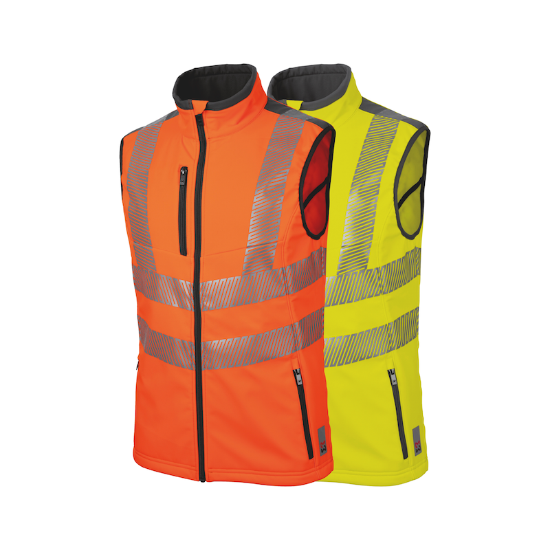 Neon high-visibility vest