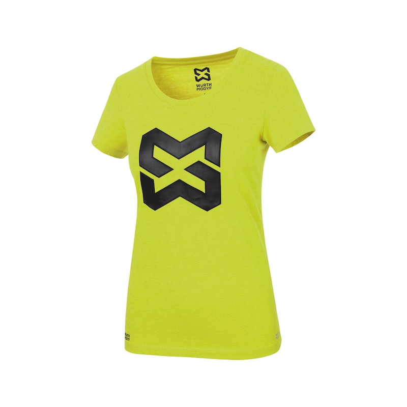 Arbeits T-Shirt Logo IV Damen - T-SHIRT LOGO IV DAMEN LIME XL