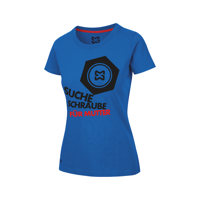 Arbeits T-Shirt Handwerk Damen - T-SHIRT DAMEN SCHRAUBE ROYALBLAU XS