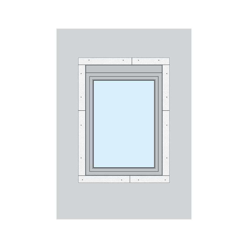 VWM in-front-of-wall mounting system, EPS system - MNTBRKT-VWM-SYS-EPS-WHITE-80X80X1200MM