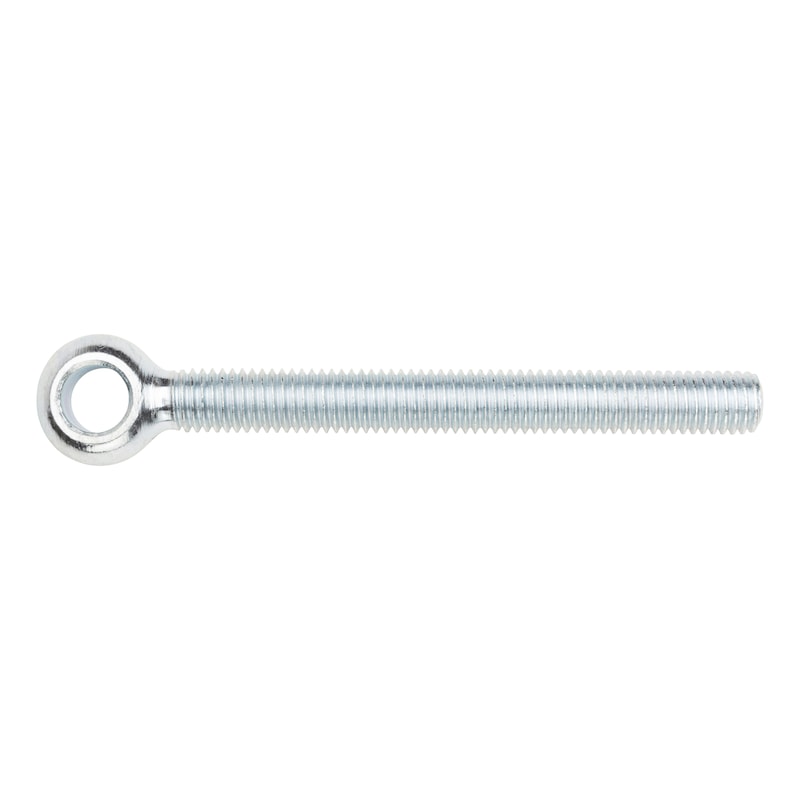 Eye bolt with full thread DIN 444, steel 8.8, zinc-plated, blue passivated (A2K), shape LB - 1