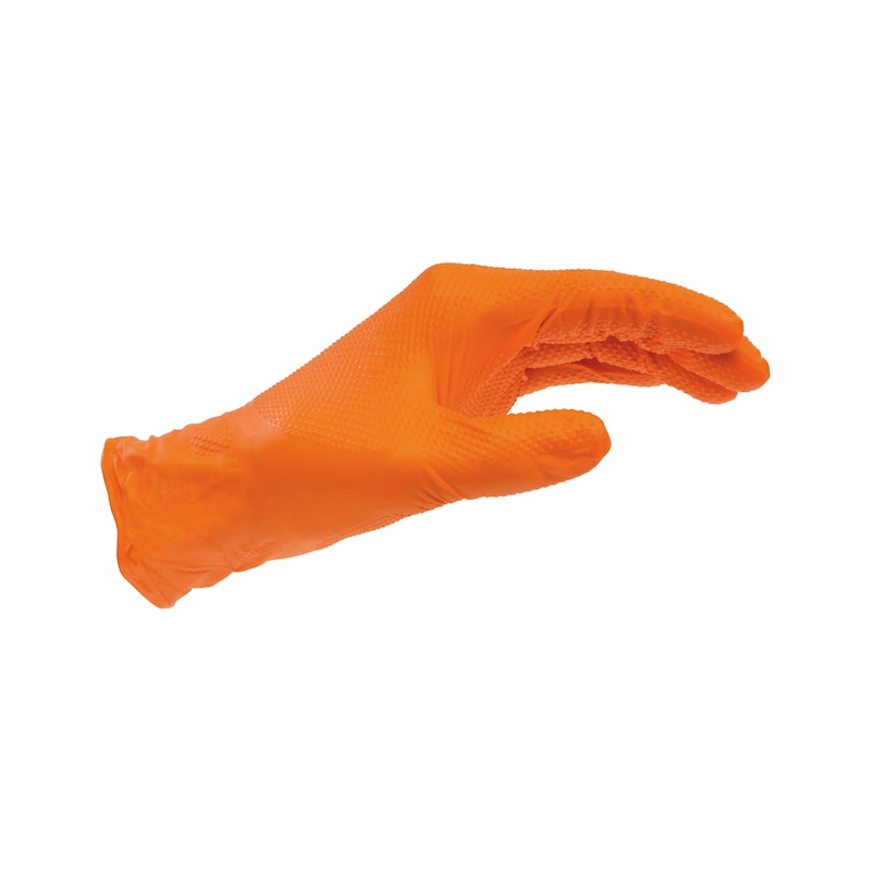 Effectief kubus Zeestraat Bestel Nitril wegwerphandschoenen Grip, oranje online