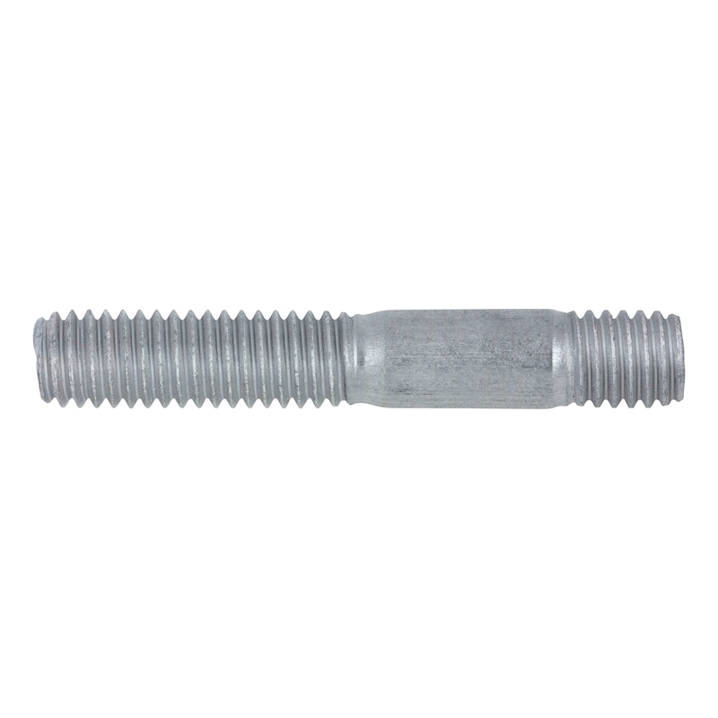 Prigioniero con estremità filettata ≈ 1,25 d DIN 939, acciaio 8.8, zinco lamellare, argento (ZFSHL) - 1