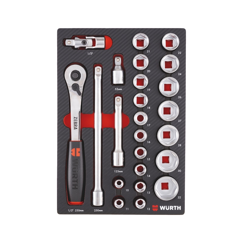 System assortment 4.4.1, socket wrench 1/2 inch 24 pieces - SKTWRNCH-SET-1/2IN-4.4.1-24PCS