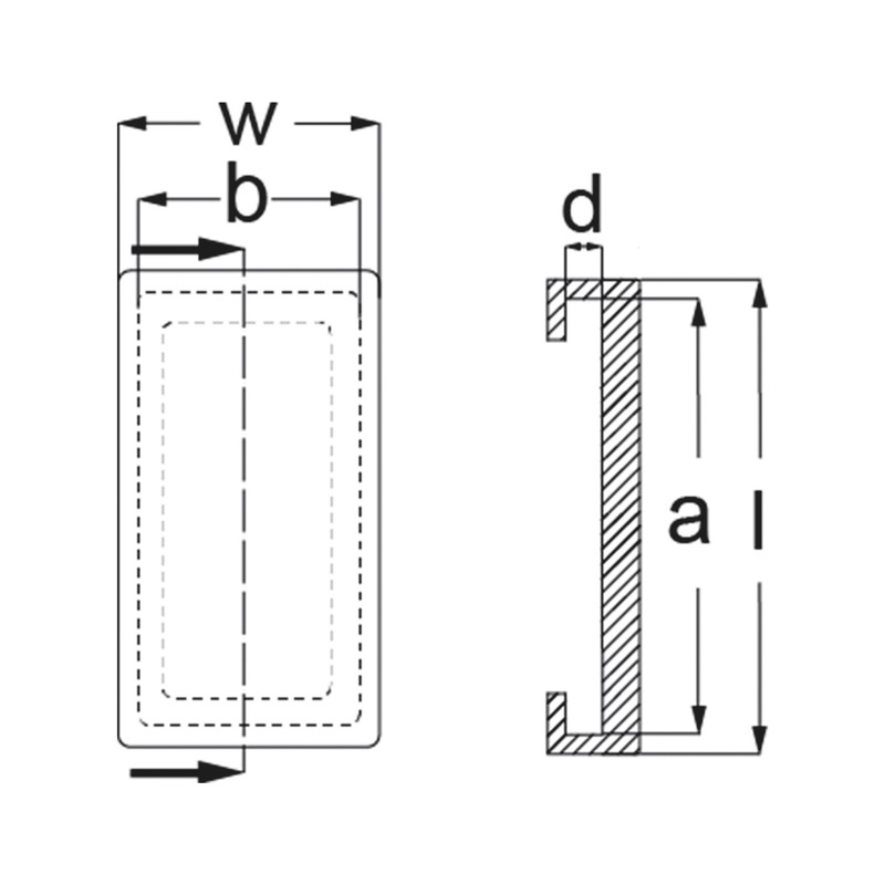Gummiklotz rechteckig für KFZ-Hebebühnen - GUKLTZ-F.HEBEB-REEK-110X60MM