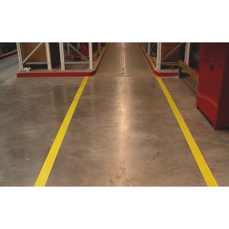 Warning marking adhesive tape for floors - 5
