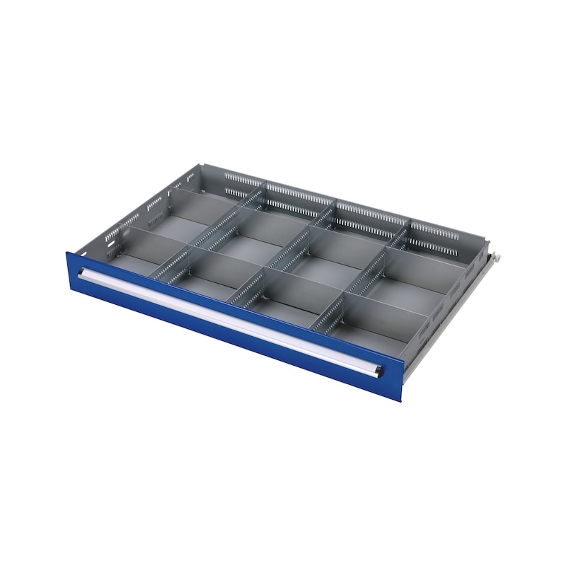 Kit de séparateur de tiroir BASIC, 12 compartiments - KIT SEPARATEUR TIR.700 B, 12 COMP&nbsp; 100MM