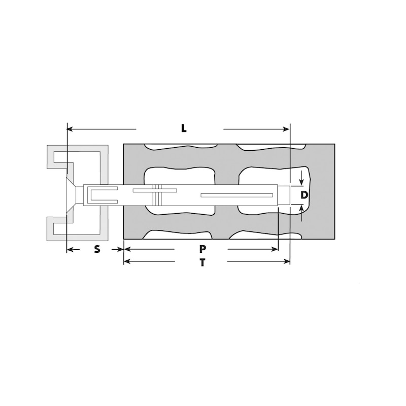 Tassello in nylon con cono per serramenti WFS - 2