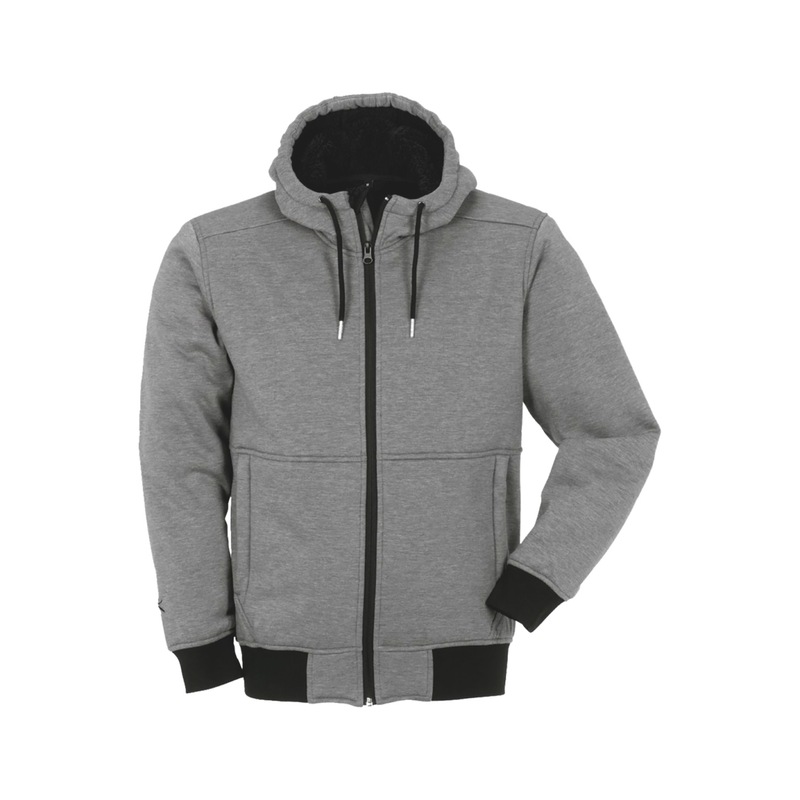 grey work hoodie