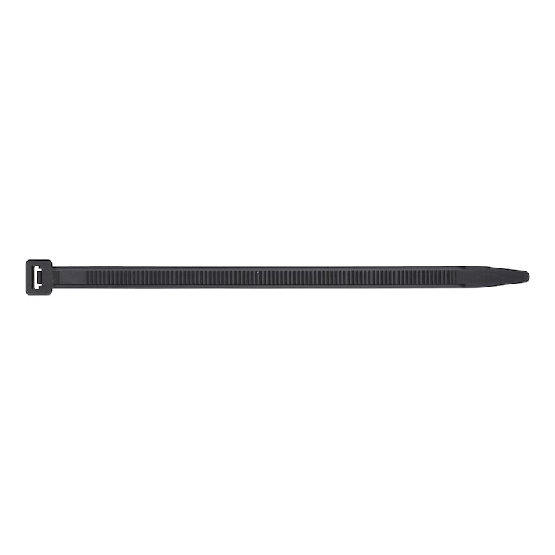 Standard cable tie with plastic latch - CBLTIE-PLA-PLALATCH-BLCK-7,8X180MM