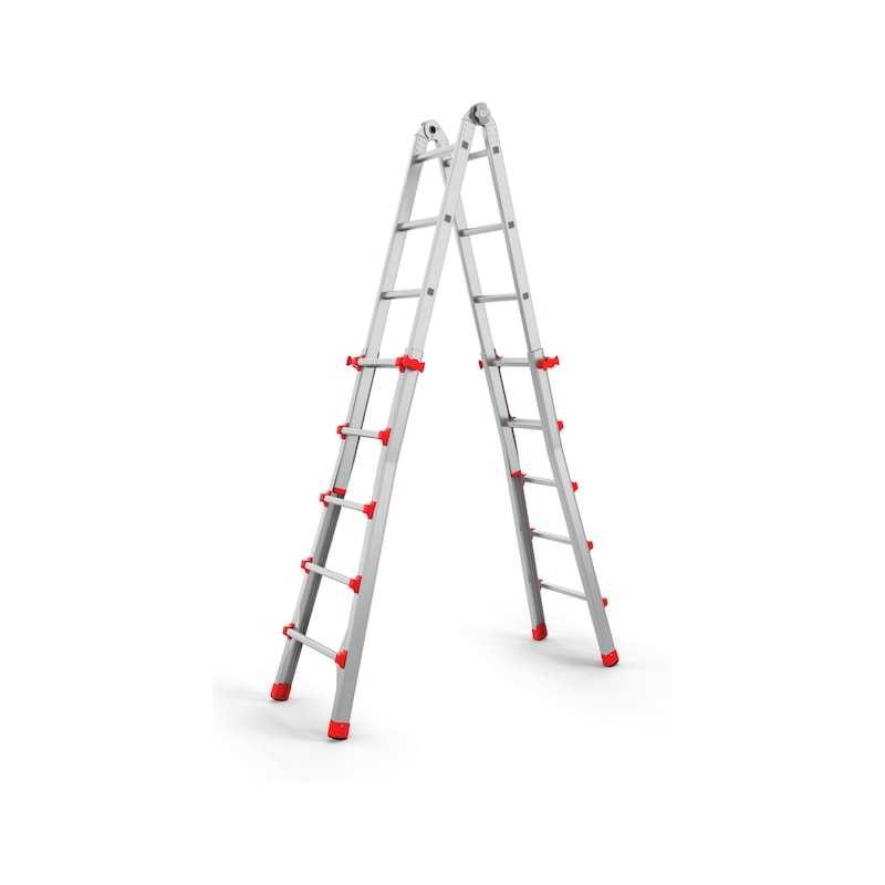Professional aluminium telescopic ladder - TELELDR-PROFI-ALU-4X5RUNGS