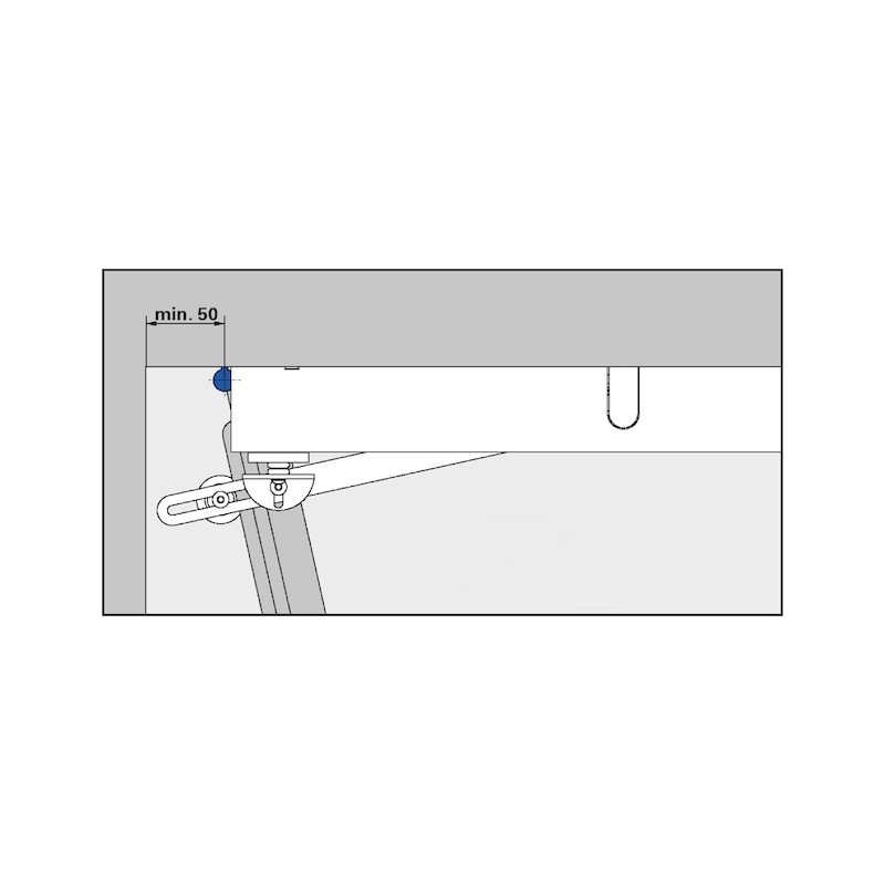 Bezodporový samočinný zatvárač dverí FTS 63 - ZATVARAC DVER. FTS63 2 5 DIN R A2