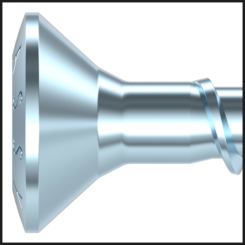 ASSY<SUP>®</SUP> 4 CSMP universal screw Zinc-plated steel full thread 90° milling pocket head - 9